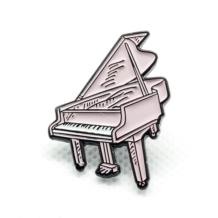 grand piano sketch style badge